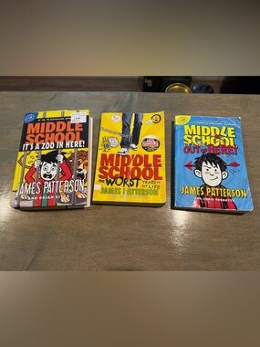 All three middle school books by james Patterson